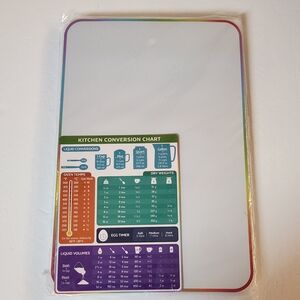 Magnetic Kitchen Conversion Chart And White Board